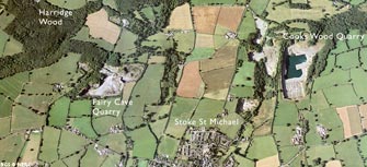 Aerial view of Stoke St Michael (click to enlarge view).