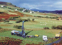 Groundwater can provide a sustainable source of water to remote communities, e.g. Cannich and Tomich in Scotland.