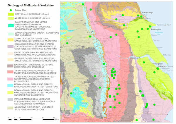 Geology of the East Midlands Province